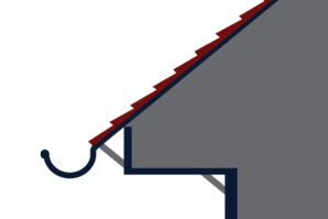 Half Round Style Gutter Graphic