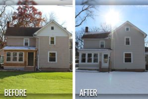 vinyl siding before and after Delafield Wisconsin